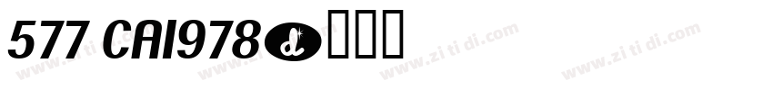 577 CA1978字体转换